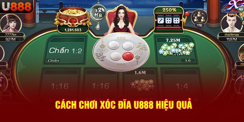 Cách chơi xóc đĩa U888 hiệu quả